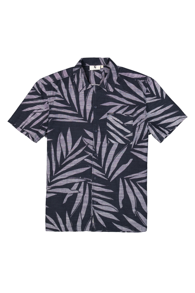 OVERHEMD MET ALLOVER PRINT D51093 326 CHAMBRAY